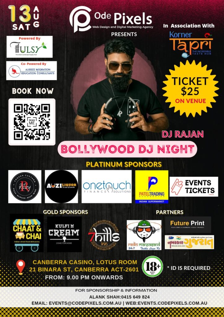 Bollywood Night with DJ Rajan | List of Sponsors